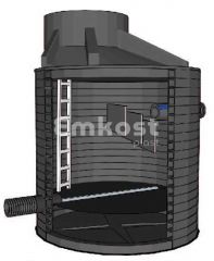Канализационный перепадный водобойный колодец FD