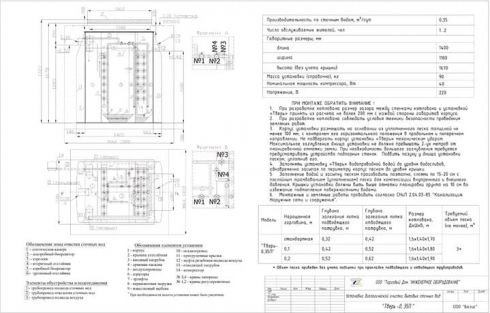 Схема монтажа Тверь 0.35 П