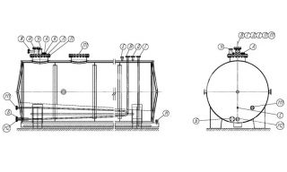 Резервуар двустенный горизонтальный РГСД-50 м3 - фото 2